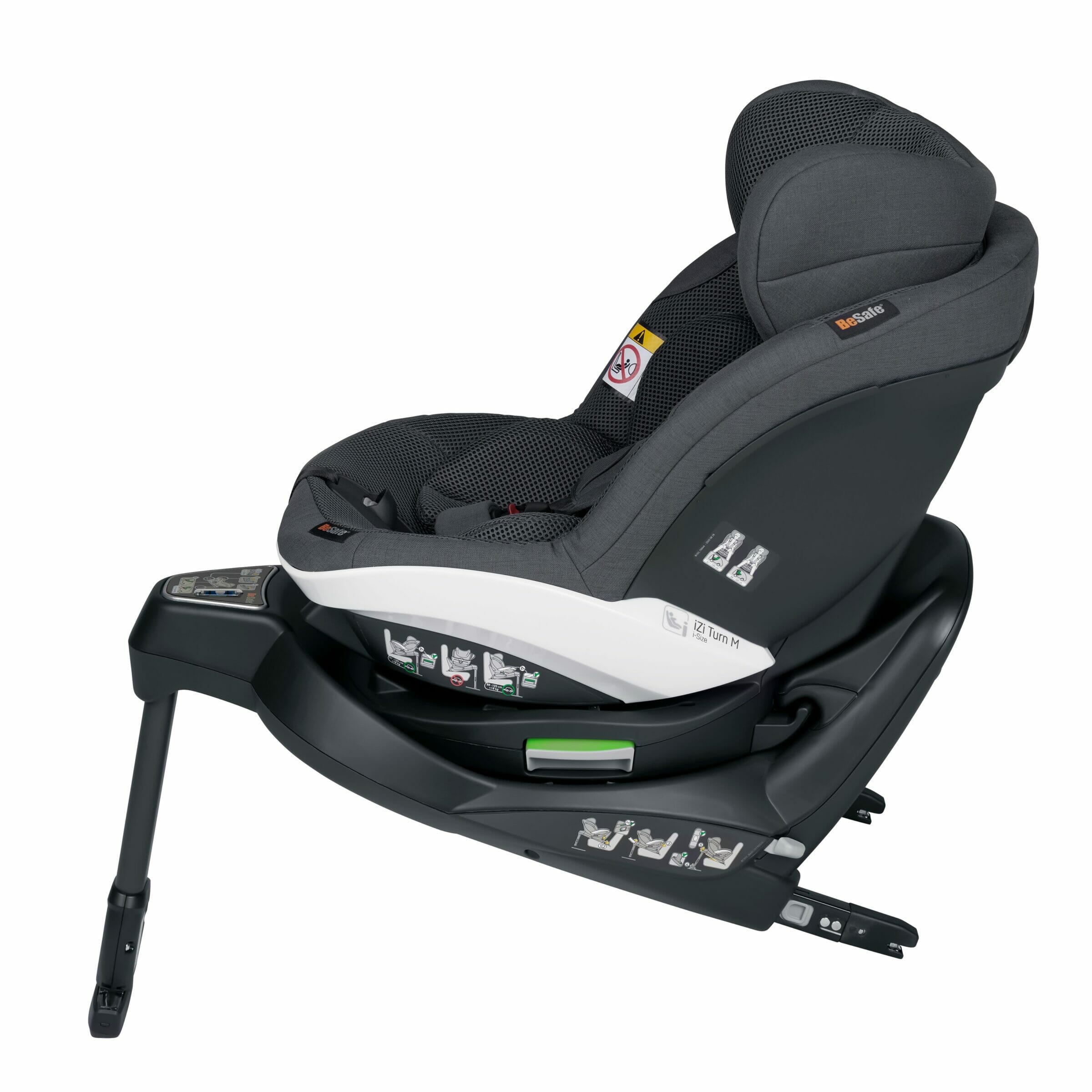BeSafe autosjedalica iZi Turn M i-Size, Antracit mesh, tamno siva - Slika 3