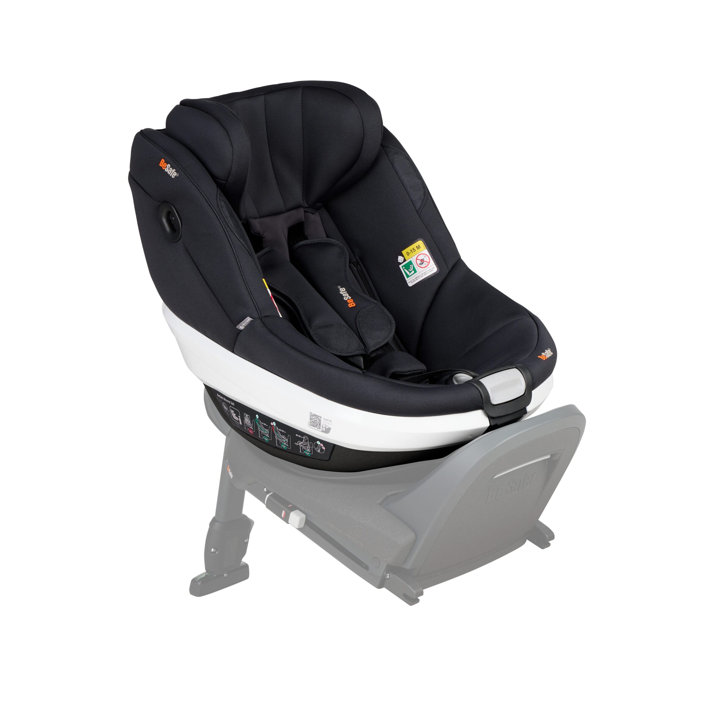 BeSafe autosjedalica Beyond 360, Black Soft Breeze - Slika 2