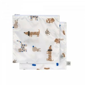 Lässig Vrećica za užinu 2 kom Little Mateys plava