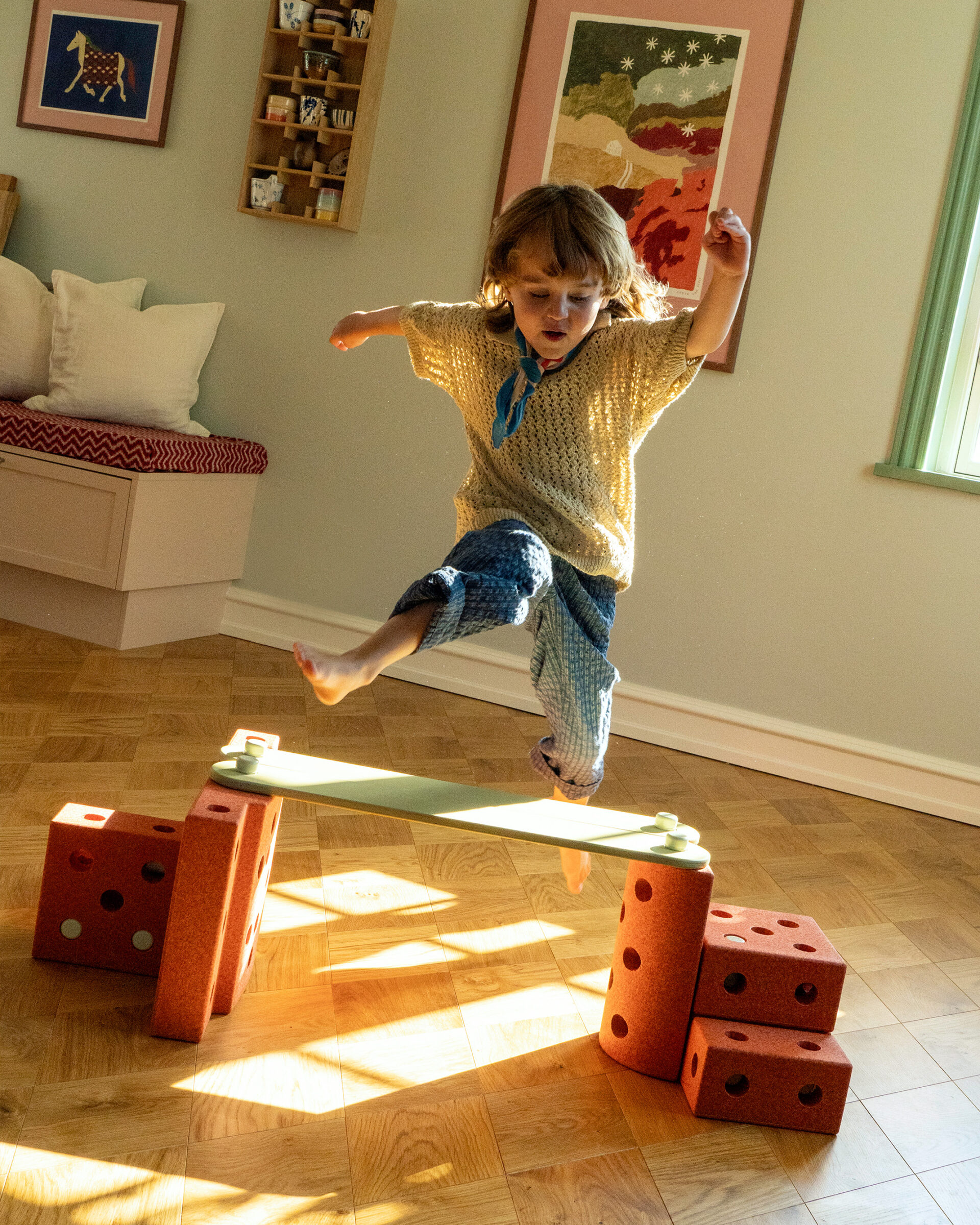 MODU 2x grede za ravnotežu, Dusty Green - Slika 3