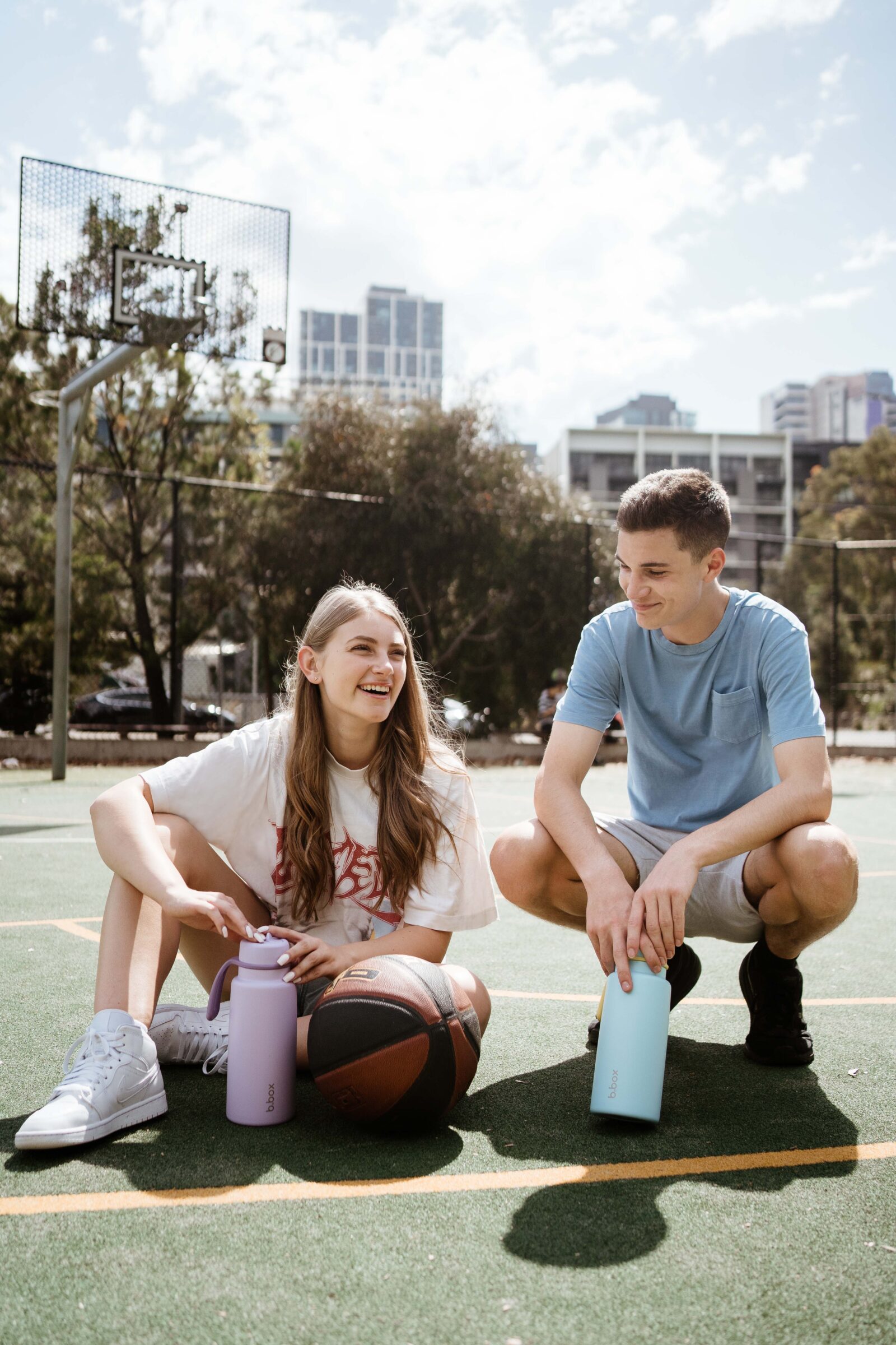 b.box Termo boca Flip Top, 1l - lilac love - Slika 6