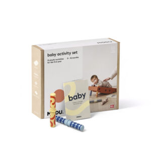 MODU Baby activity set, Burnt Orange / Dusty Green