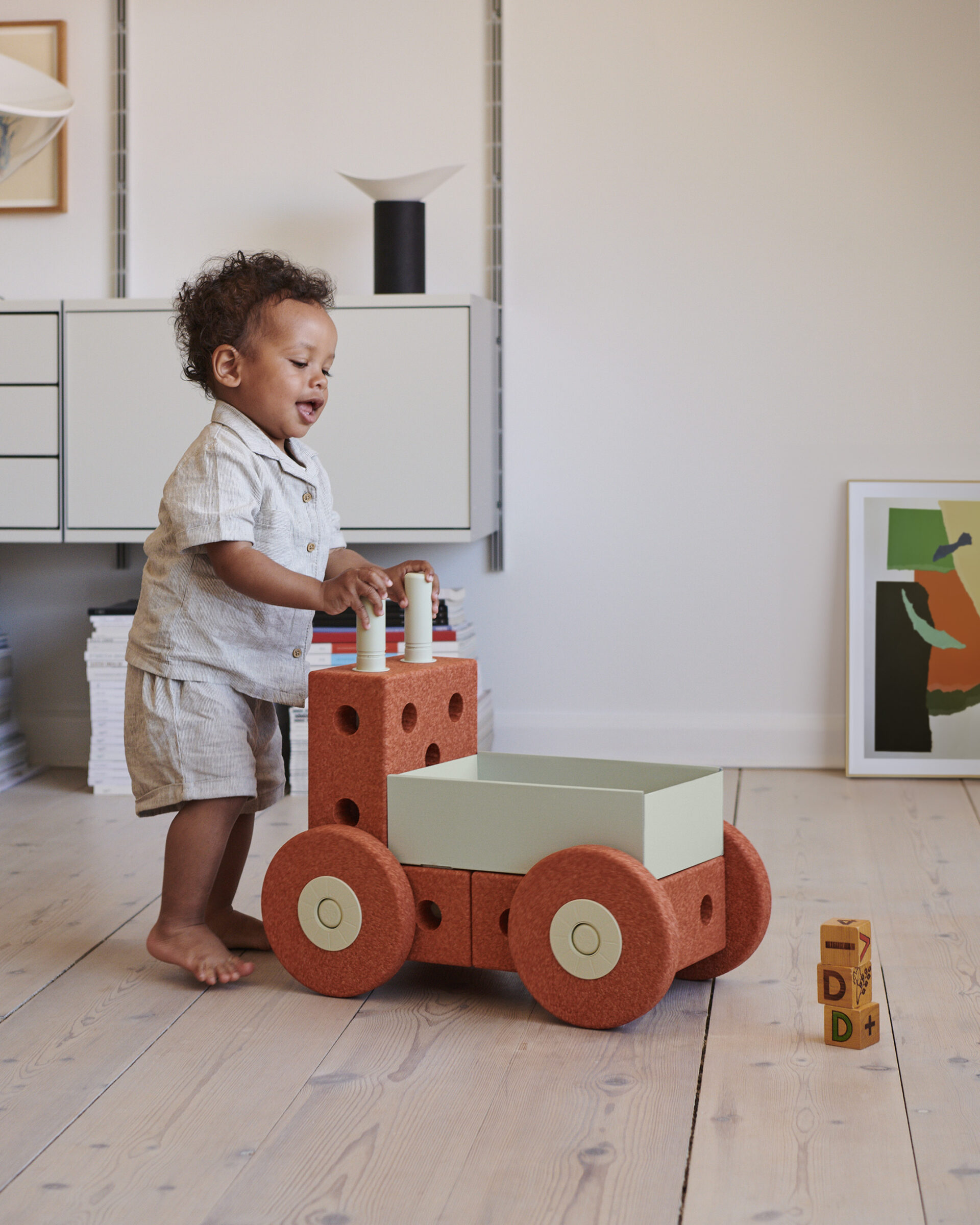 MODU 3u1 Baby Walker, Burnt Orange / Dusty Green - Slika 6