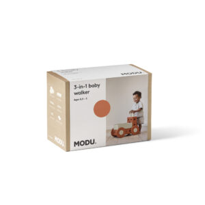 MODU 3u1 Baby Walker, Burnt Orange / Dusty Green