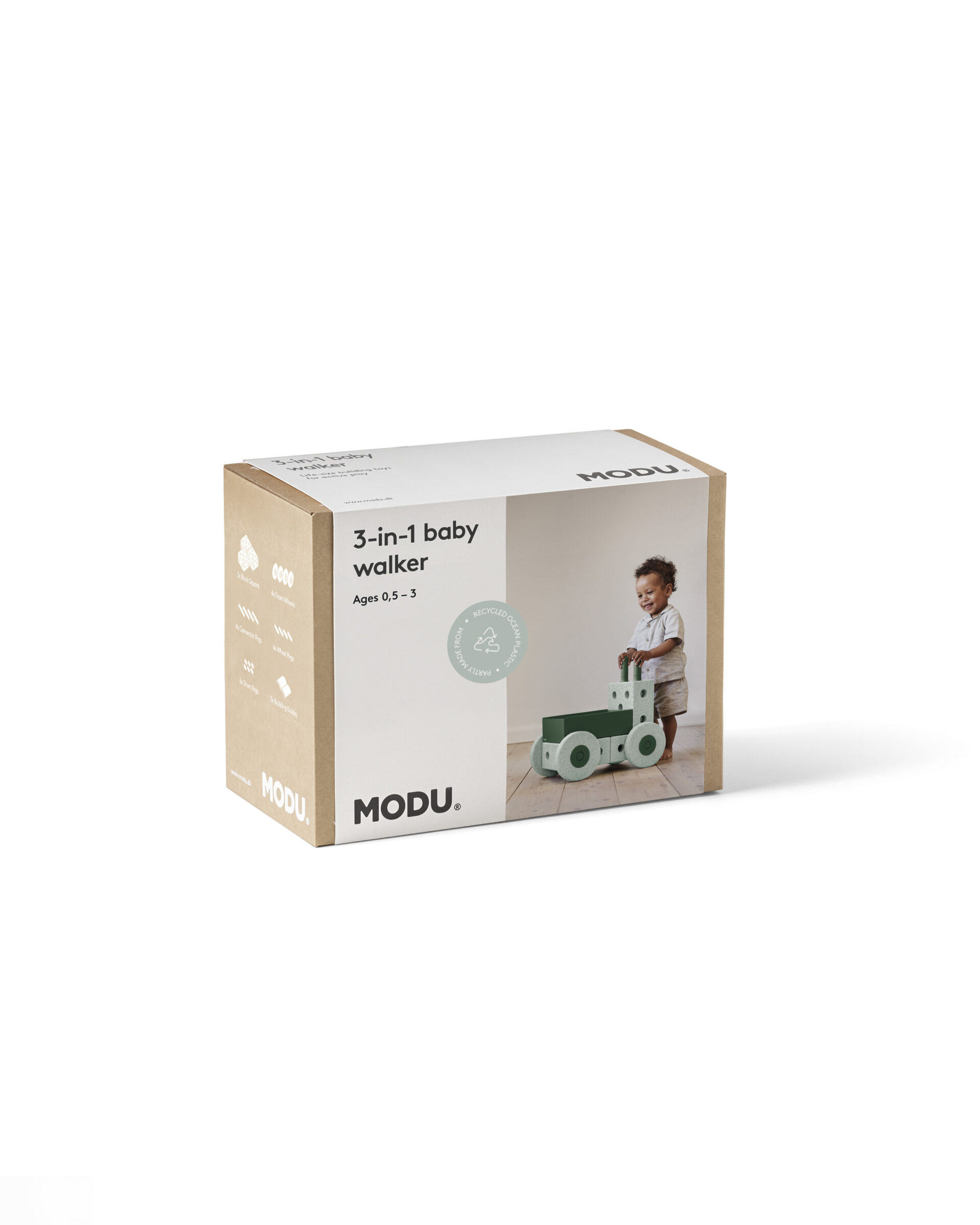MODU 3u1 Baby Walker, Ocean Mint / Forest Green