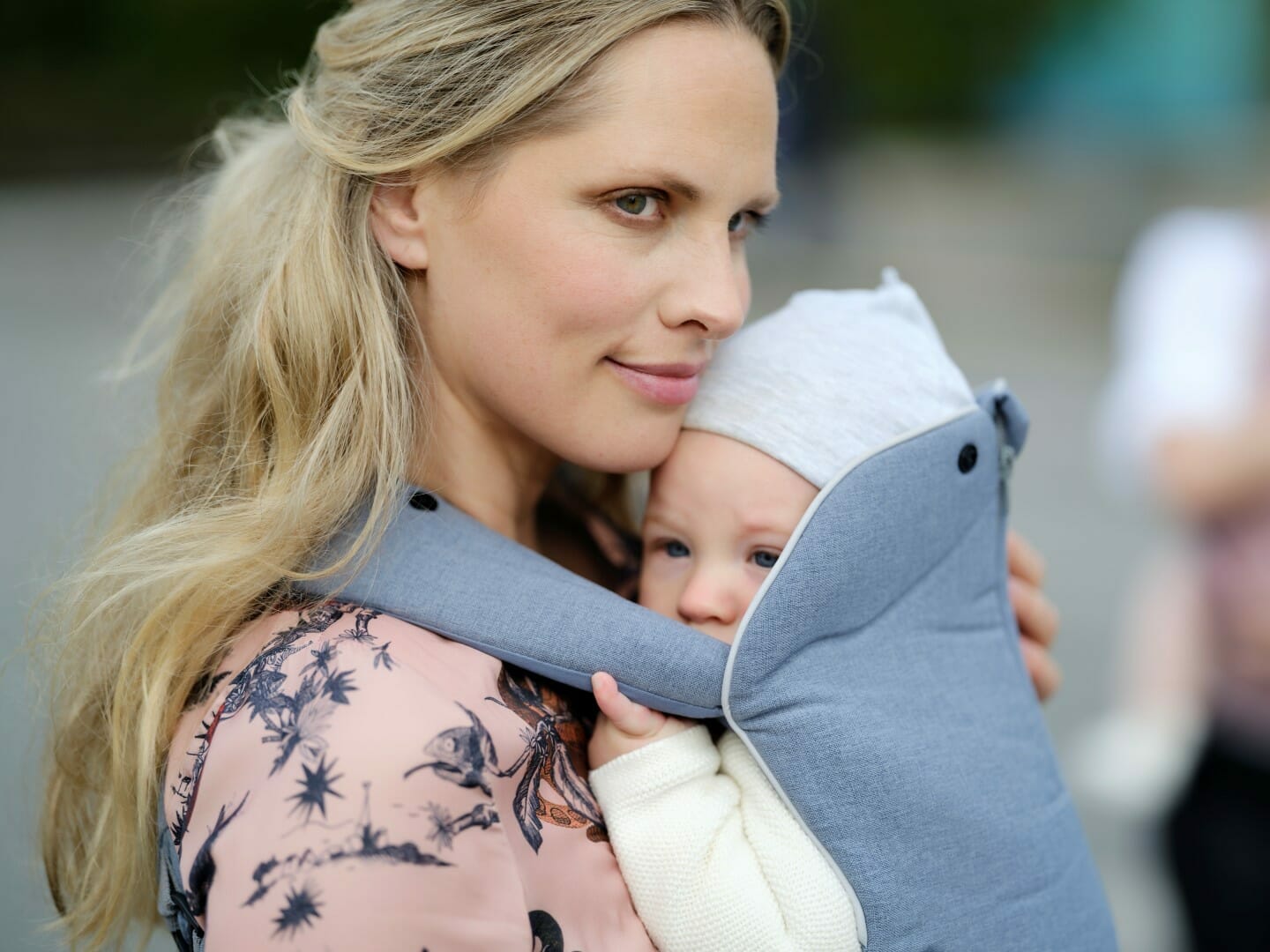 BeSafe nosiljka Haven Cloud Premium Leaf, sivoplava - Slika 3