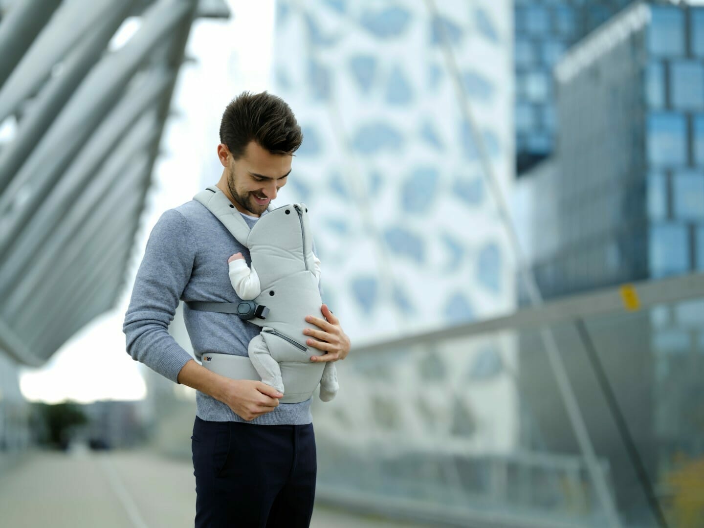 BeSafe nosiljka Haven Stone Basic, siva - Slika 4