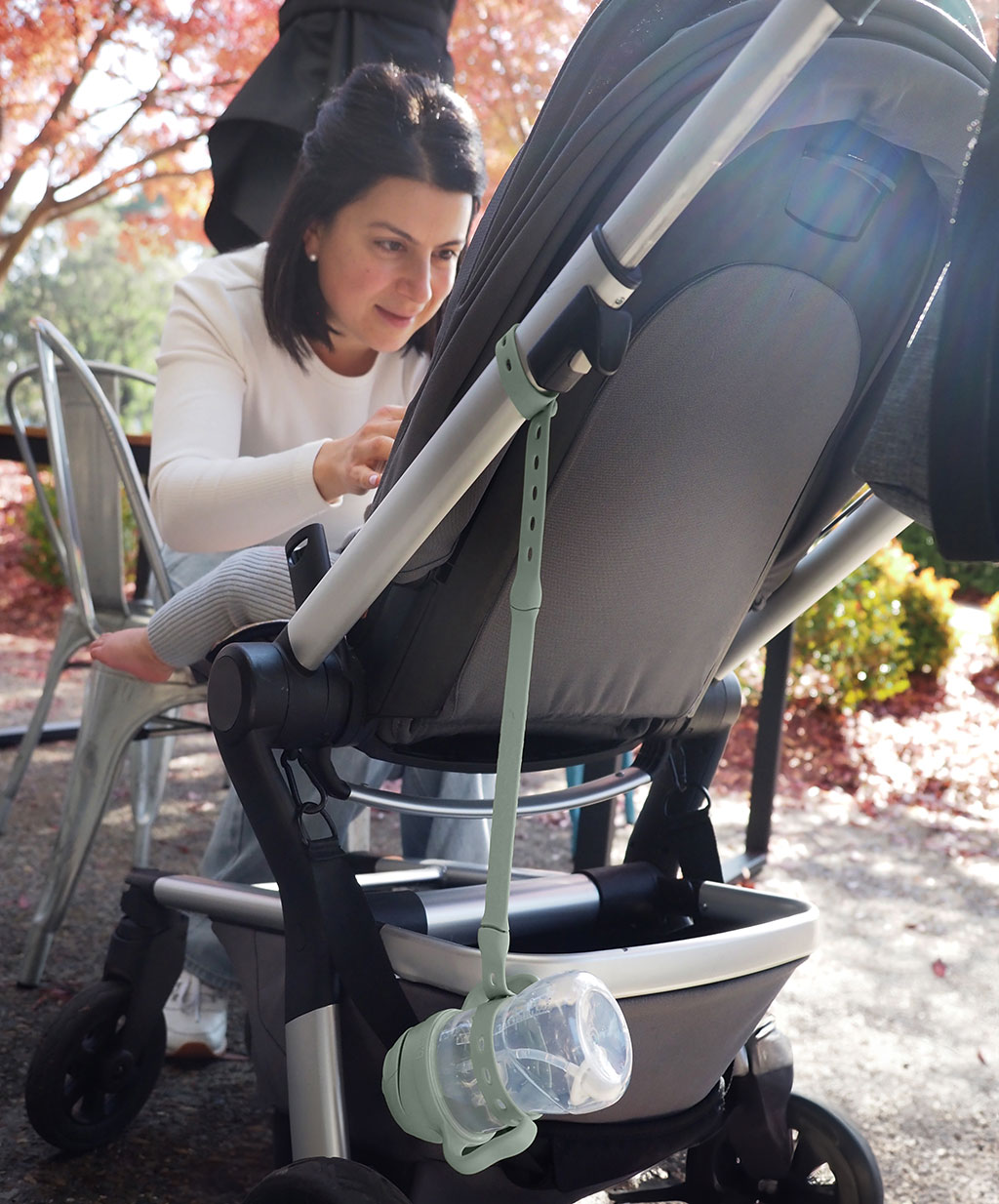 b.box Traka za bočicu - Connect-A-Cup - sage - Slika 5