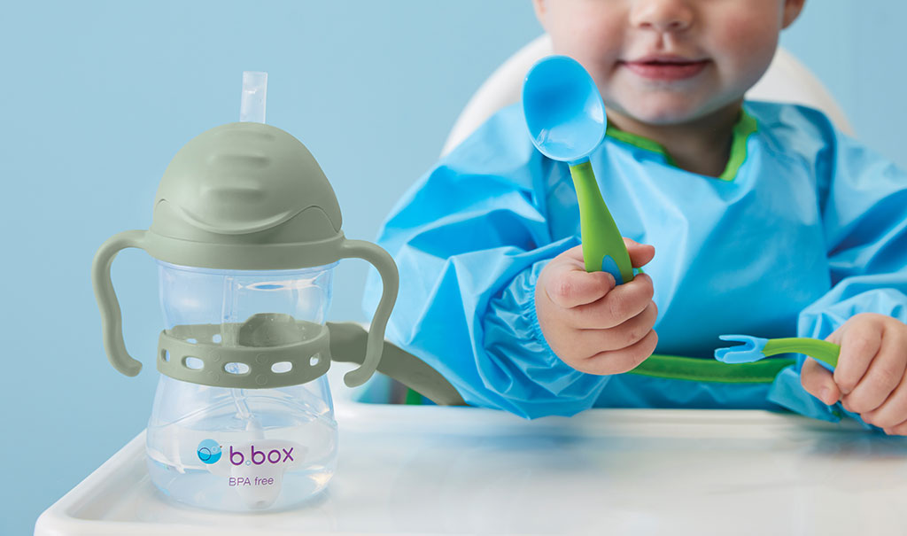 b.box Traka za bočicu - Connect-A-Cup - sage - Slika 4