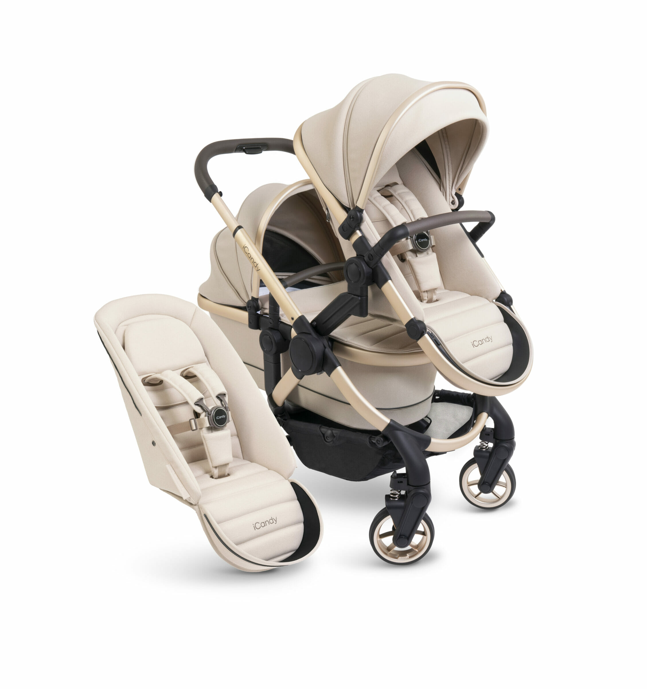 iCandy Peach 7 kolica za 2 djece razl. dobi, Biscotti on Blonde
