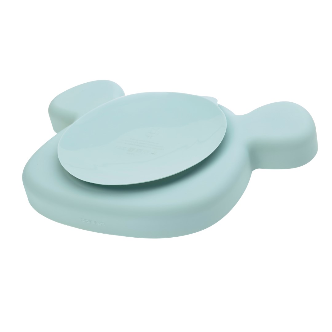 Lässig Silikonski tanjur Silicone Little Chums Mouse plavi - Slika 3