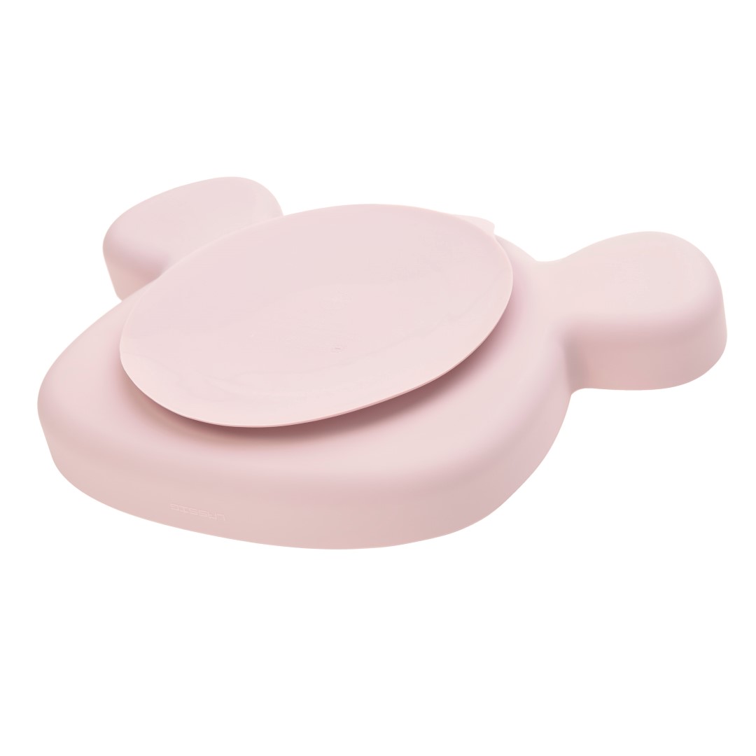 Lässig Silikonski tanjur Silicone Little Chums Mouse rozi - Slika 5