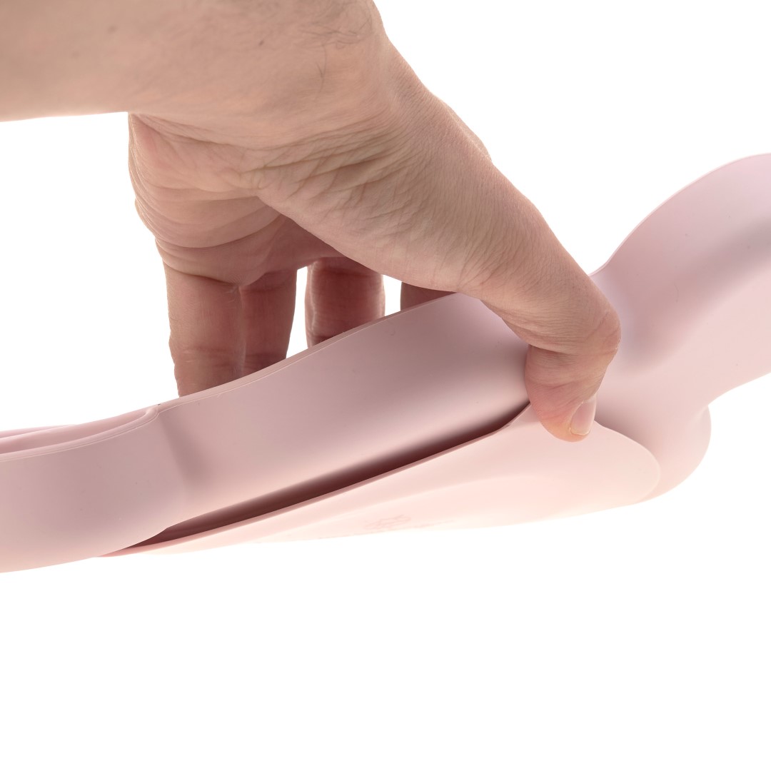 Lässig Silikonski tanjur Silicone Little Chums Mouse rozi - Slika 6
