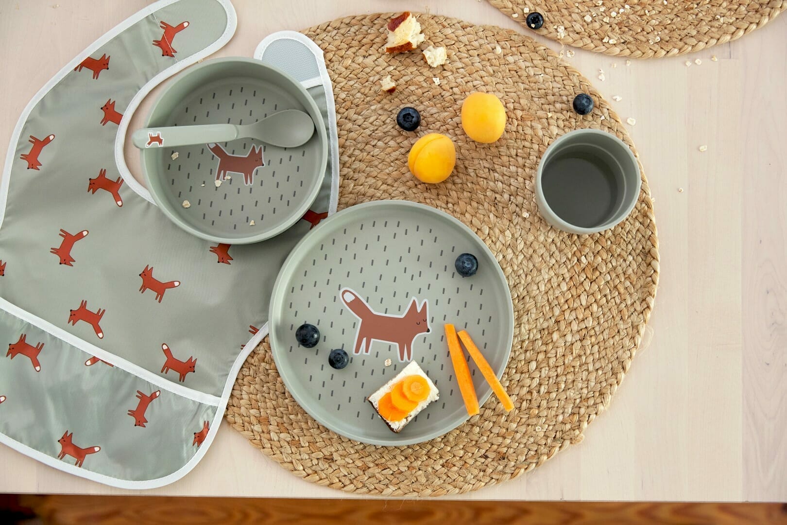 Lässig Lighteight Podbradnjak 2 kom Little Forest Lisica, 6-24 mj. - Slika 5