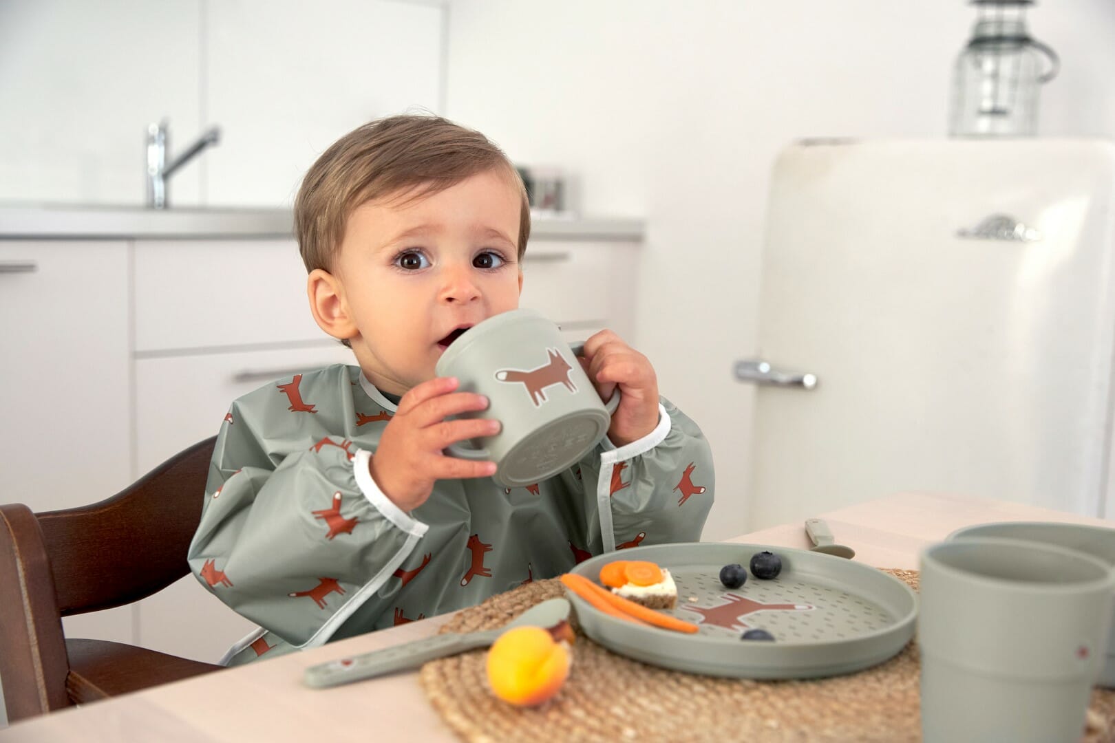 Lässig Posuđe Set PP/celuloza Little Forest Lisica (Tanjur, Zdjelica, Šalica, Žlica) - Slika 7