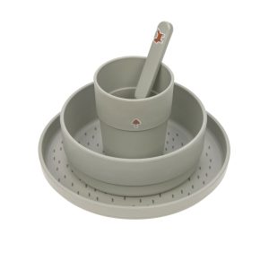 Lässig Posuđe Set PP/celuloza Little Forest Lisica (Tanjur, Zdjelica, Šalica, Žlica)