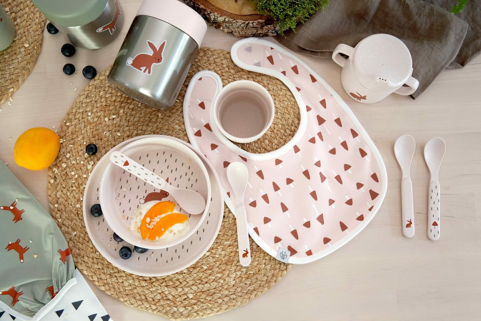 Lässig Set Podbradnjaka 5 kom, Little Forest Zec - Slika 5