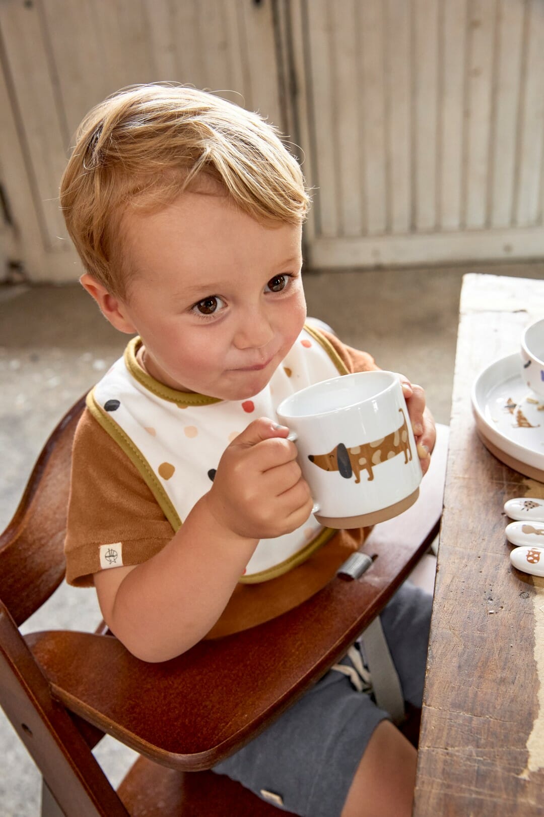 Lässig Set Podbradnjaka 5 kom Little Mateys narančasti - Slika 2