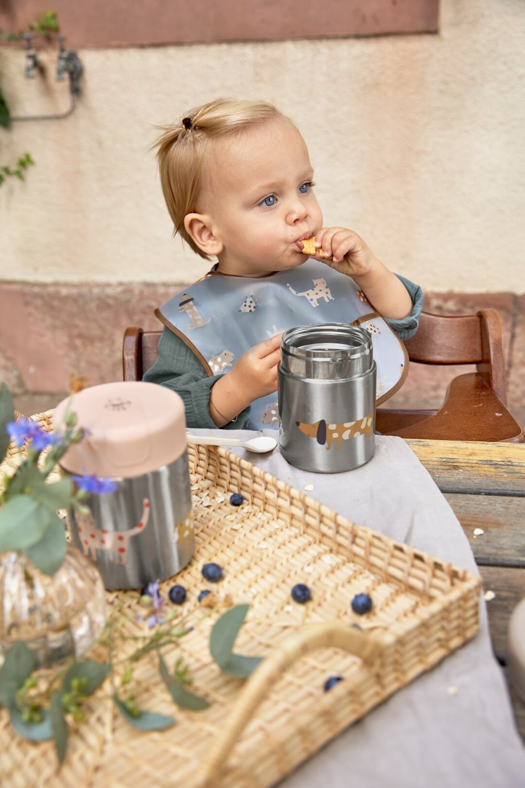 Lässig Posudica za hranu Little Chums Mouse rozi - Slika 5