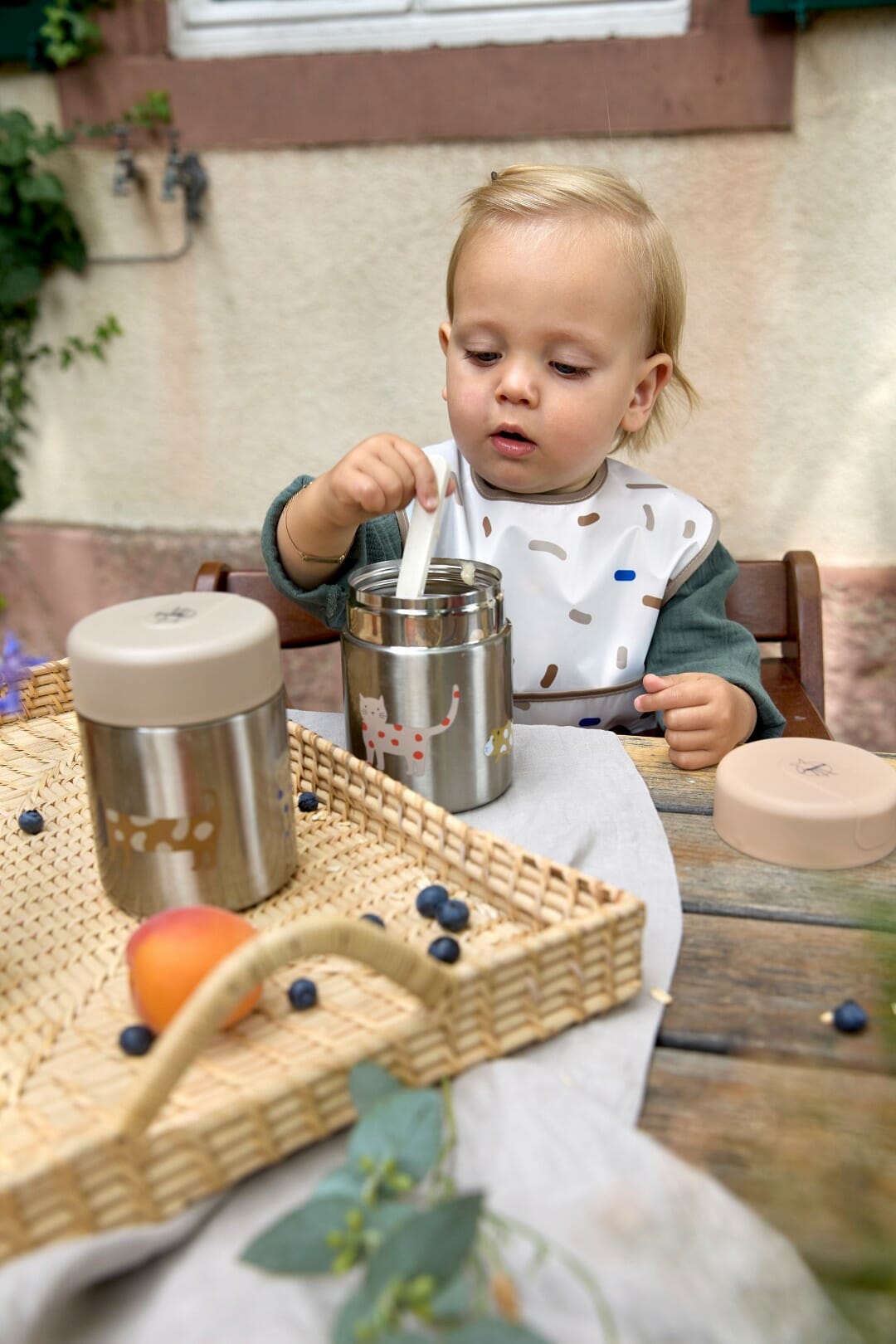 Lässig Lightweight Podbradnjak 2 kom Little Mateys plavi, 06-24 mj. - Slika 2