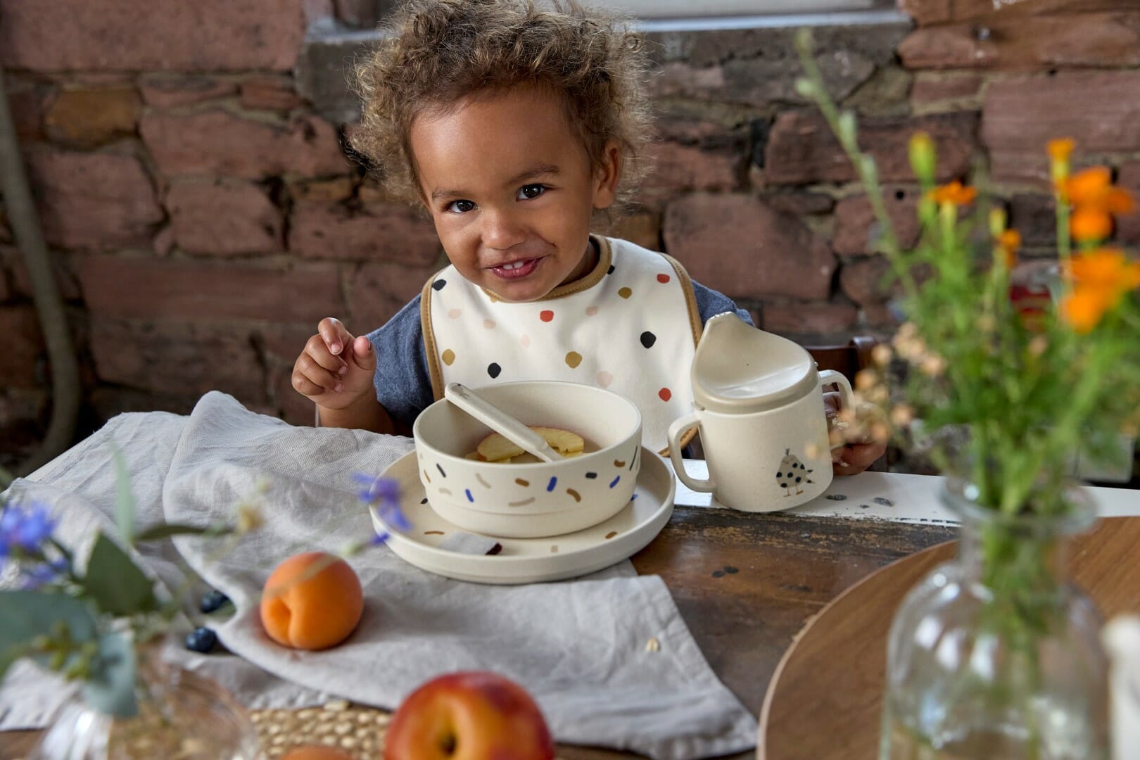 Lässig Set Podbradnjaka 5 kom Little Mateys narančasti - Slika 3