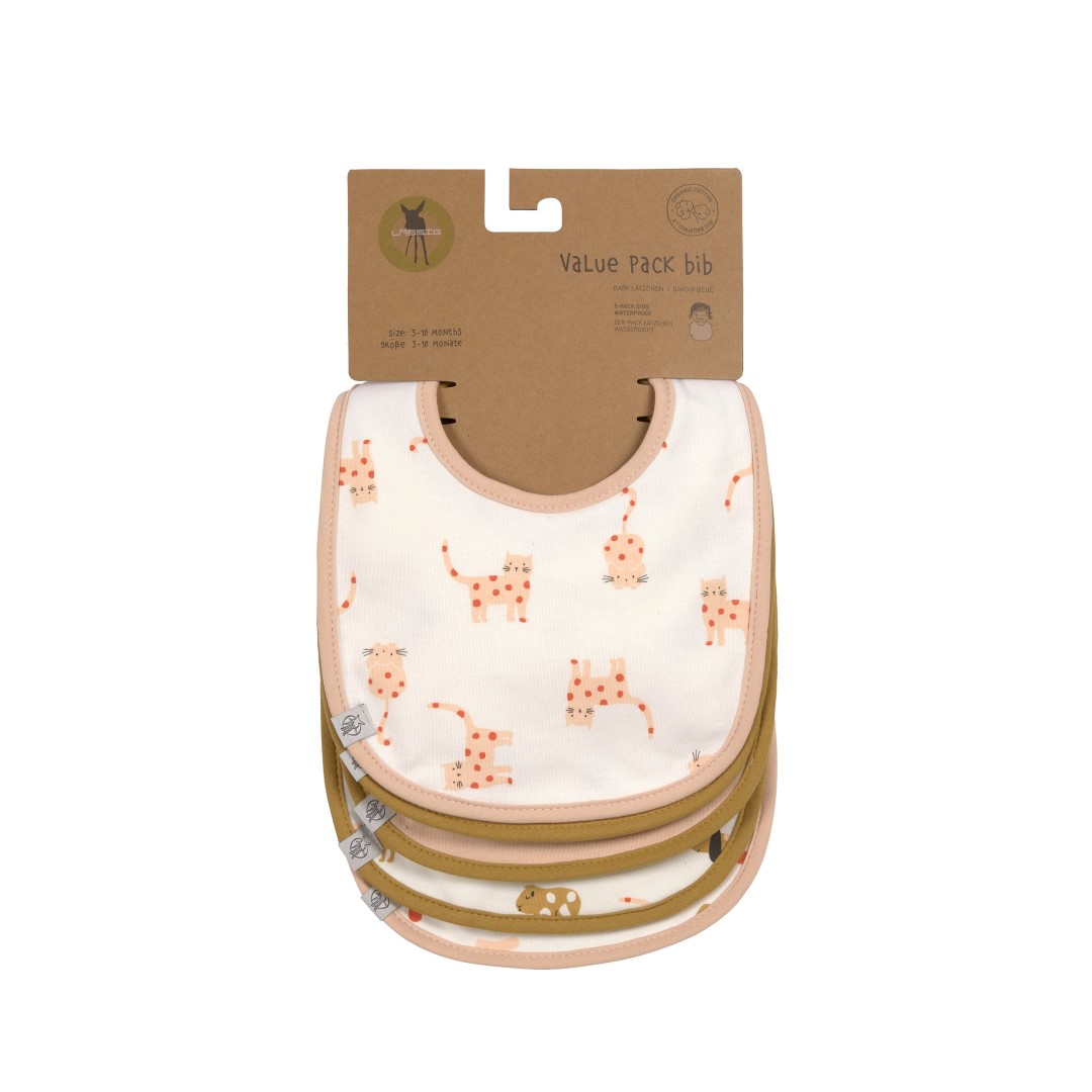 Lässig Set Podbradnjaka 5 kom Little Mateys narančasti