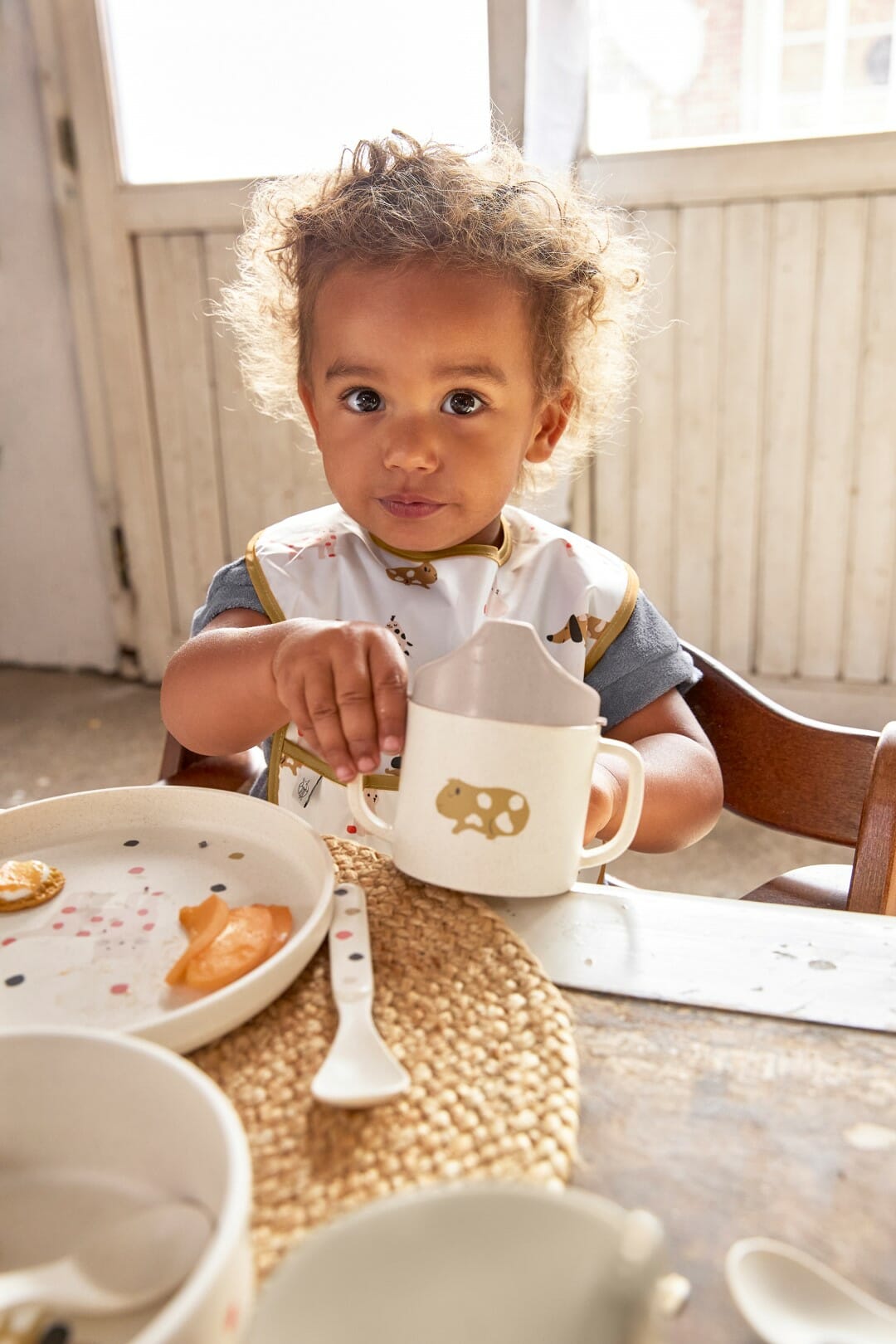 Lässig Lightweight Podbradnjak 2 kom Little Mateys narančasta, 06-24 mj. - Slika 2