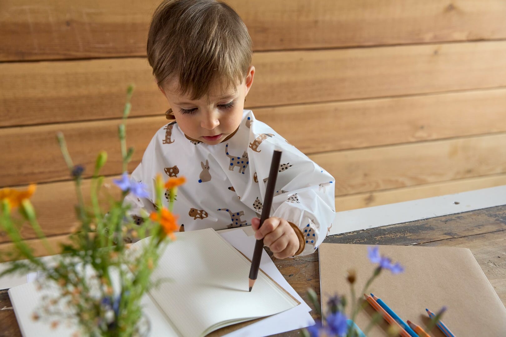 Lässig Podbradnjak dugih rukava 2 kom Little Mateys plavi 6-24 mj. - Slika 3