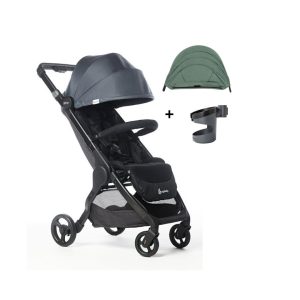 Ergobaby Metro+ kompaktna gradska kolica Siva + prednja ručka