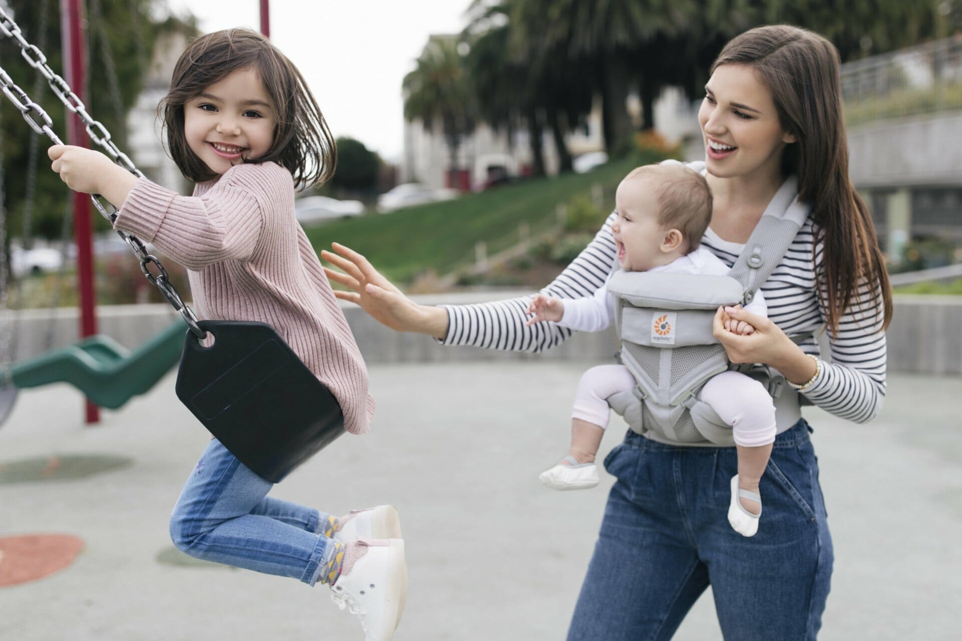 Ergobaby Omni 360 nosiljka, Cool Air, biserno siva - Slika 9