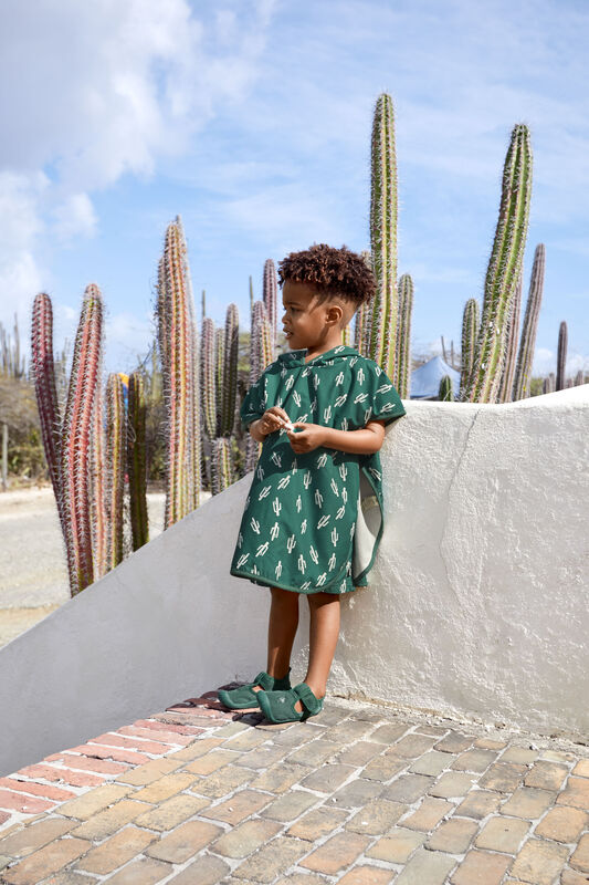 Lässig Pončo za plažu Cactus green - Slika 4