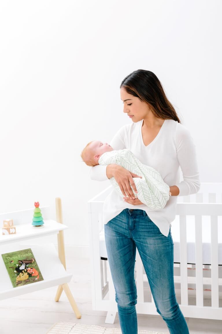 Ergobaby Dekica za zamatanje - Swaddler, Bamboo - Slika 6