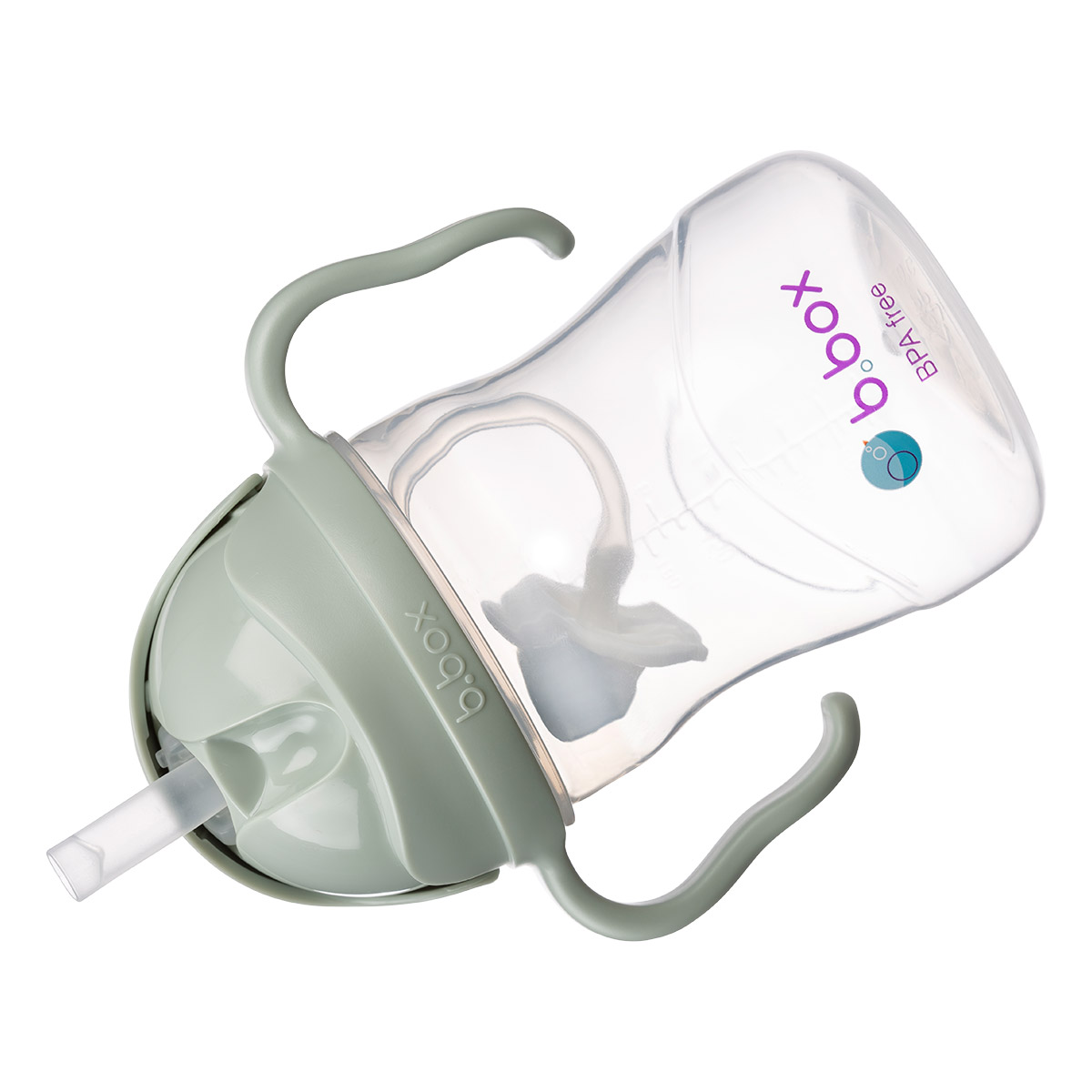 b.box Sippy cup bočica sa slamkom - sage - Slika 3