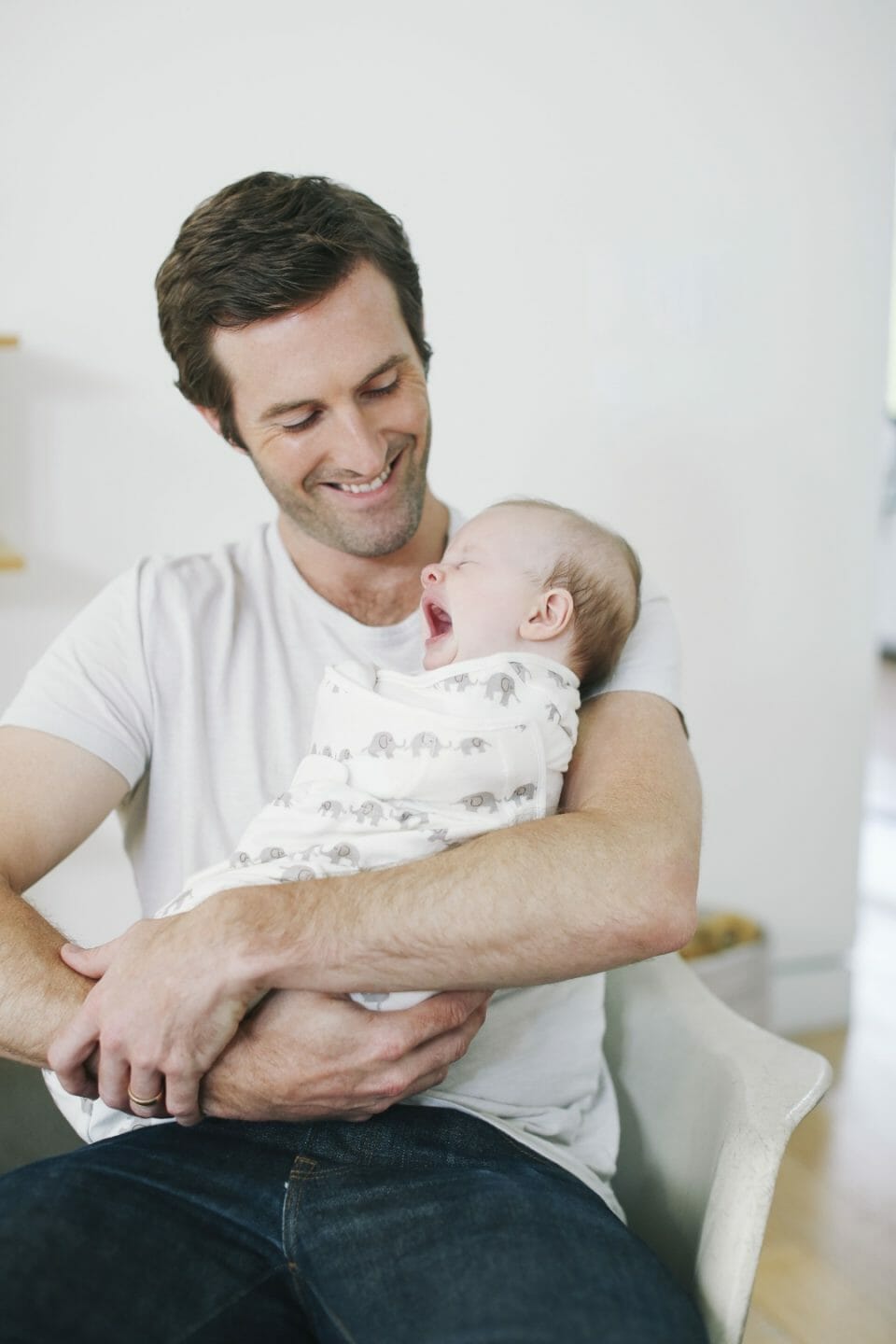 Ergobaby Dekica za zamatanje - Swaddler, Slonići - Slika 3