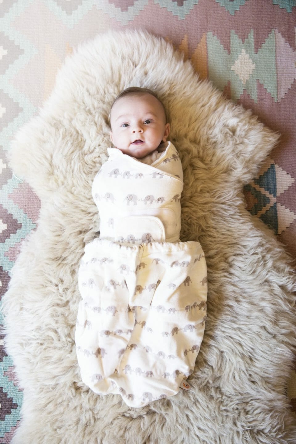 Ergobaby Dekica za zamatanje - Swaddler, Slonići - Slika 20