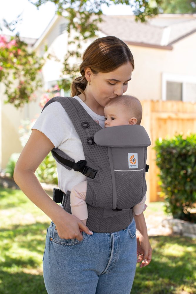 Ergobaby Adapt Soft Flex Mesh nosiljka, Graphite Grey - Slika 7