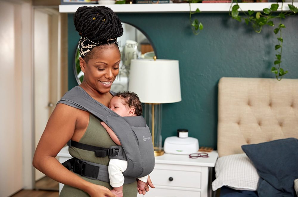 Ergobaby Embrace Soft Air Mesh nosiljka Washed Black - Slika 10