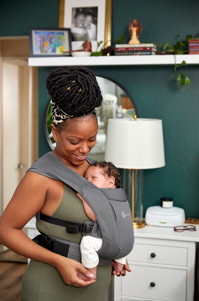 Ergobaby Embrace Soft Air Mesh nosiljka Washed Black - Slika 8