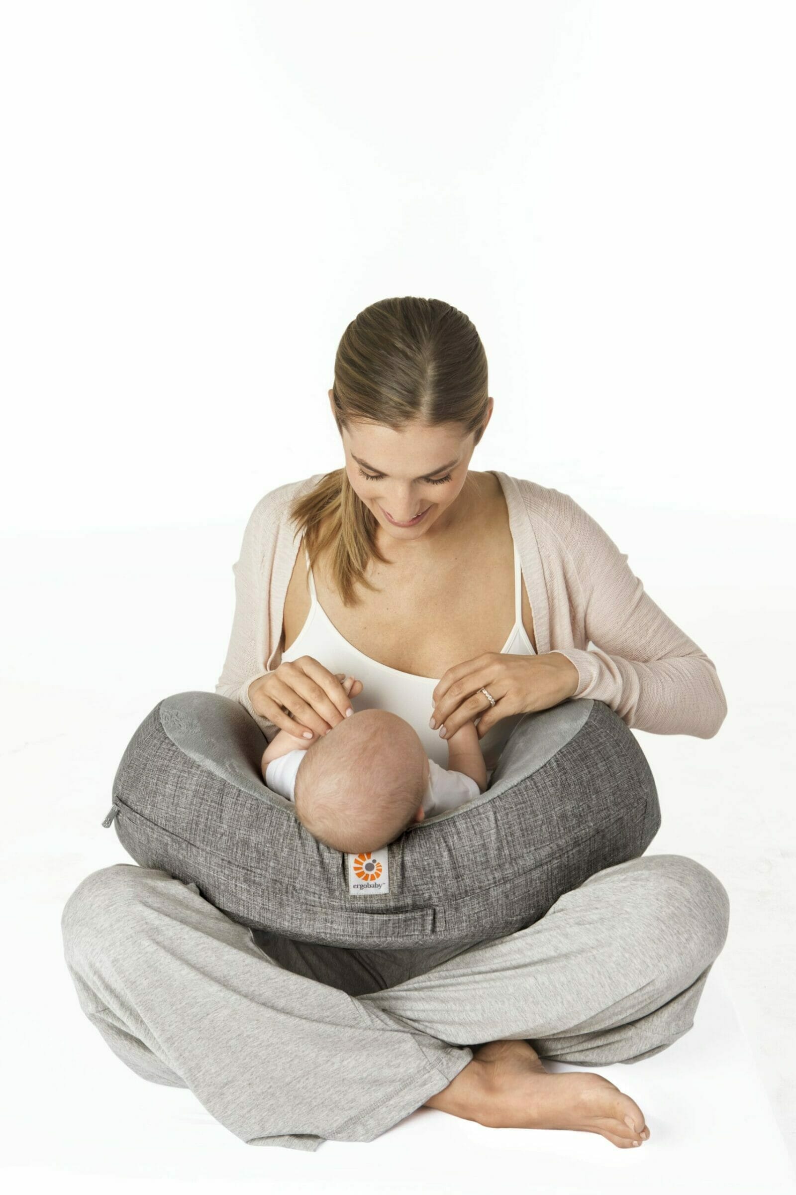 Ergobaby jastuk za dojenje s pojasom Sivi - Slika 4