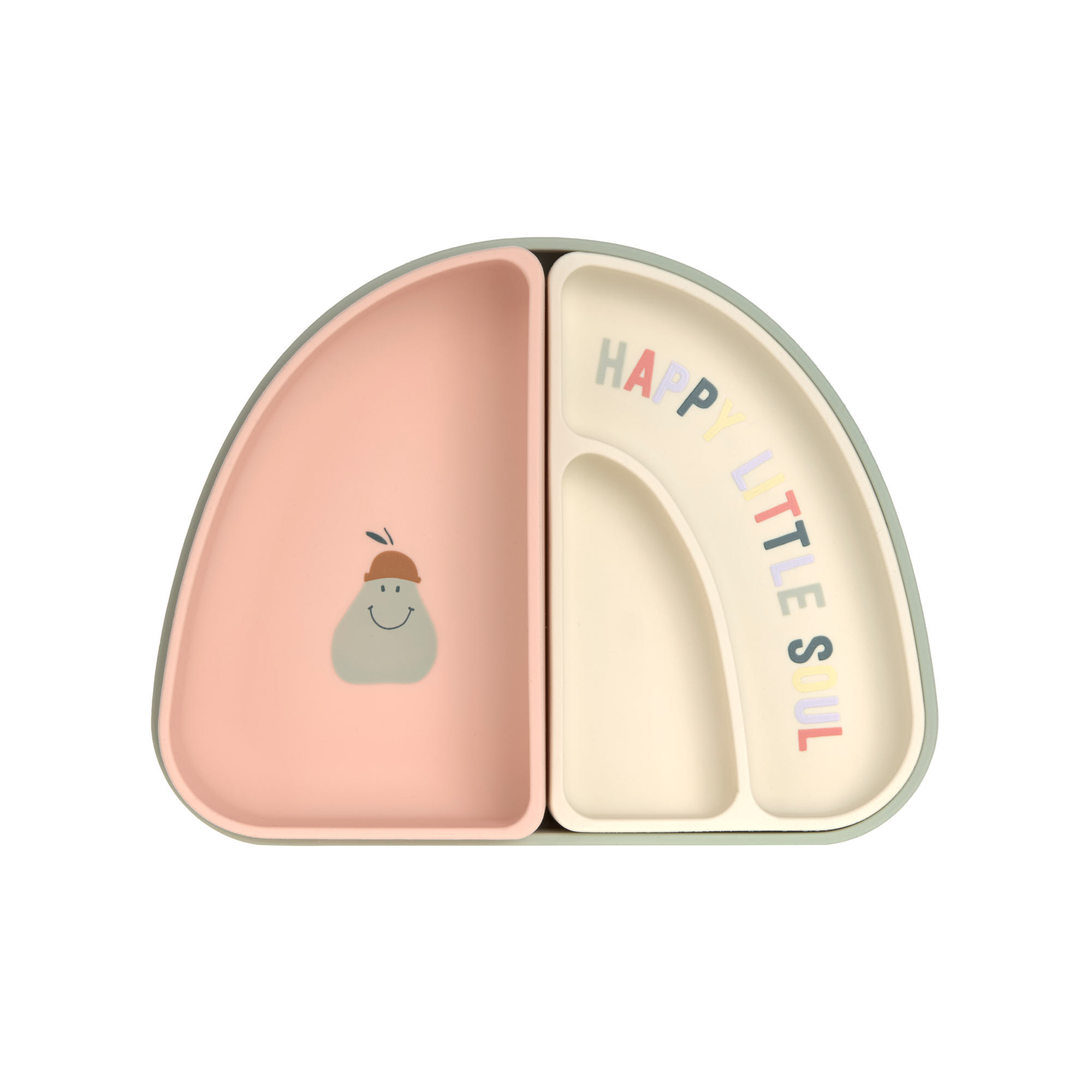 Lässig Silikonski set za jelo s 3 dijela Happy Fruits Cherry - Slika 2