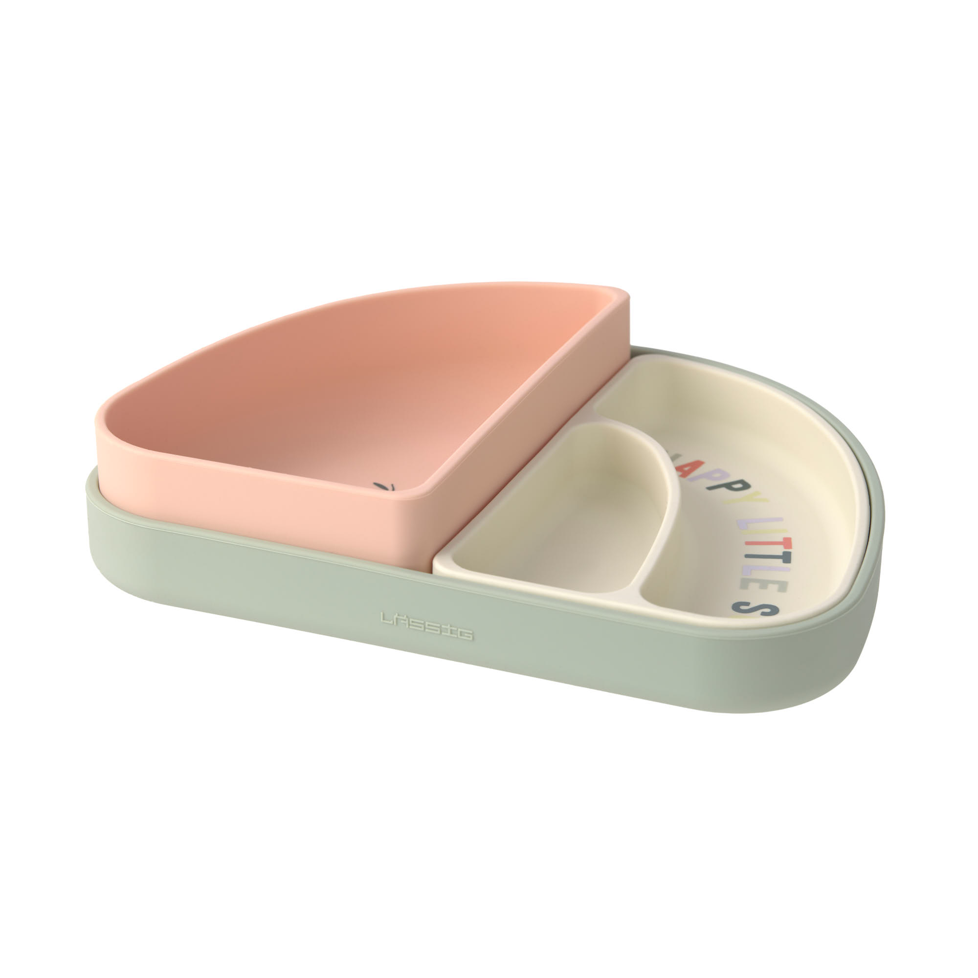 Lässig Silikonski set za jelo s 3 dijela Happy Fruits Cherry - Slika 3