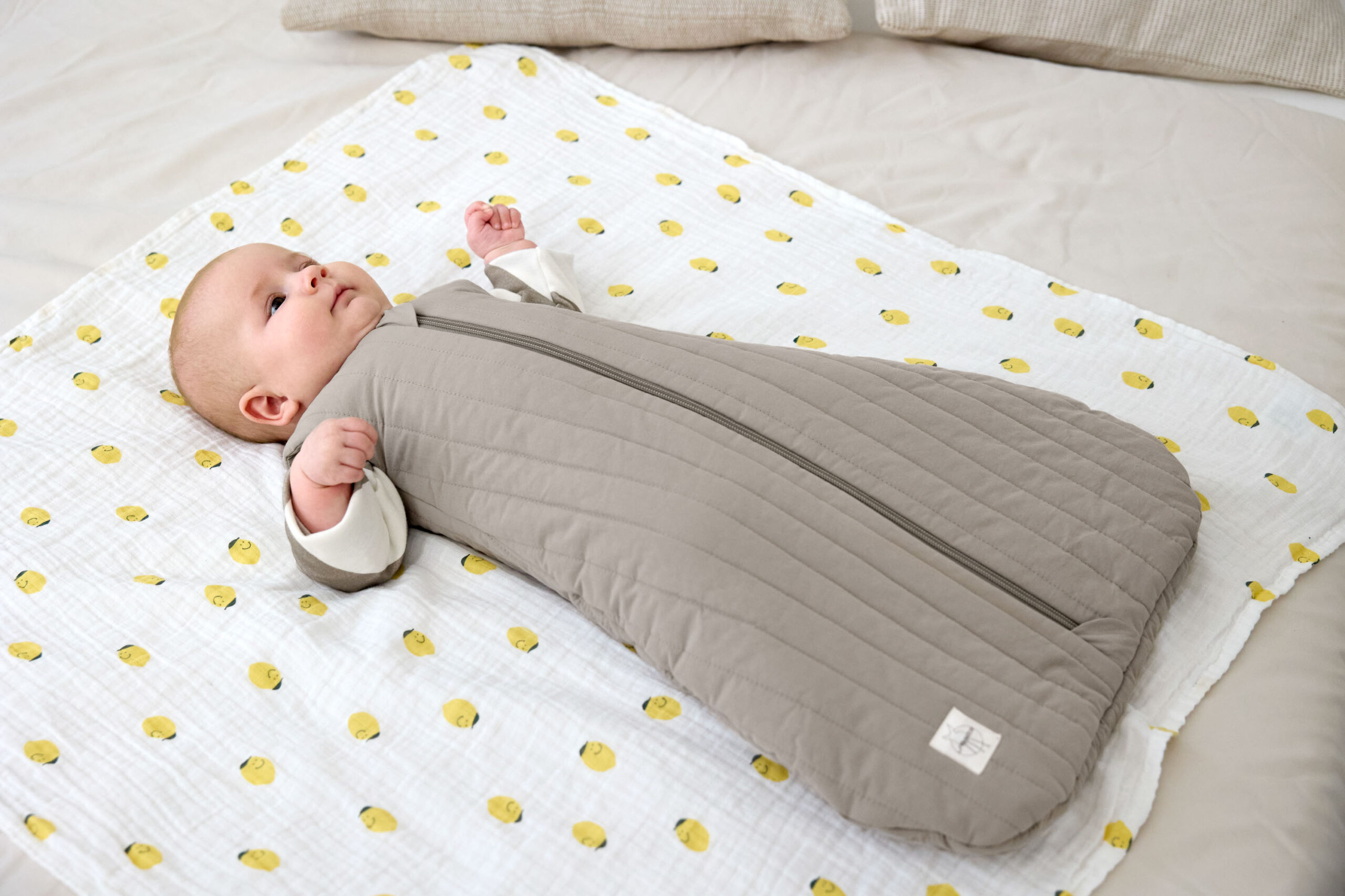 Lässig Tetra pelena L GOTS Happy Fruits Lemon 3 kom, 85 x 85 cm - Slika 6