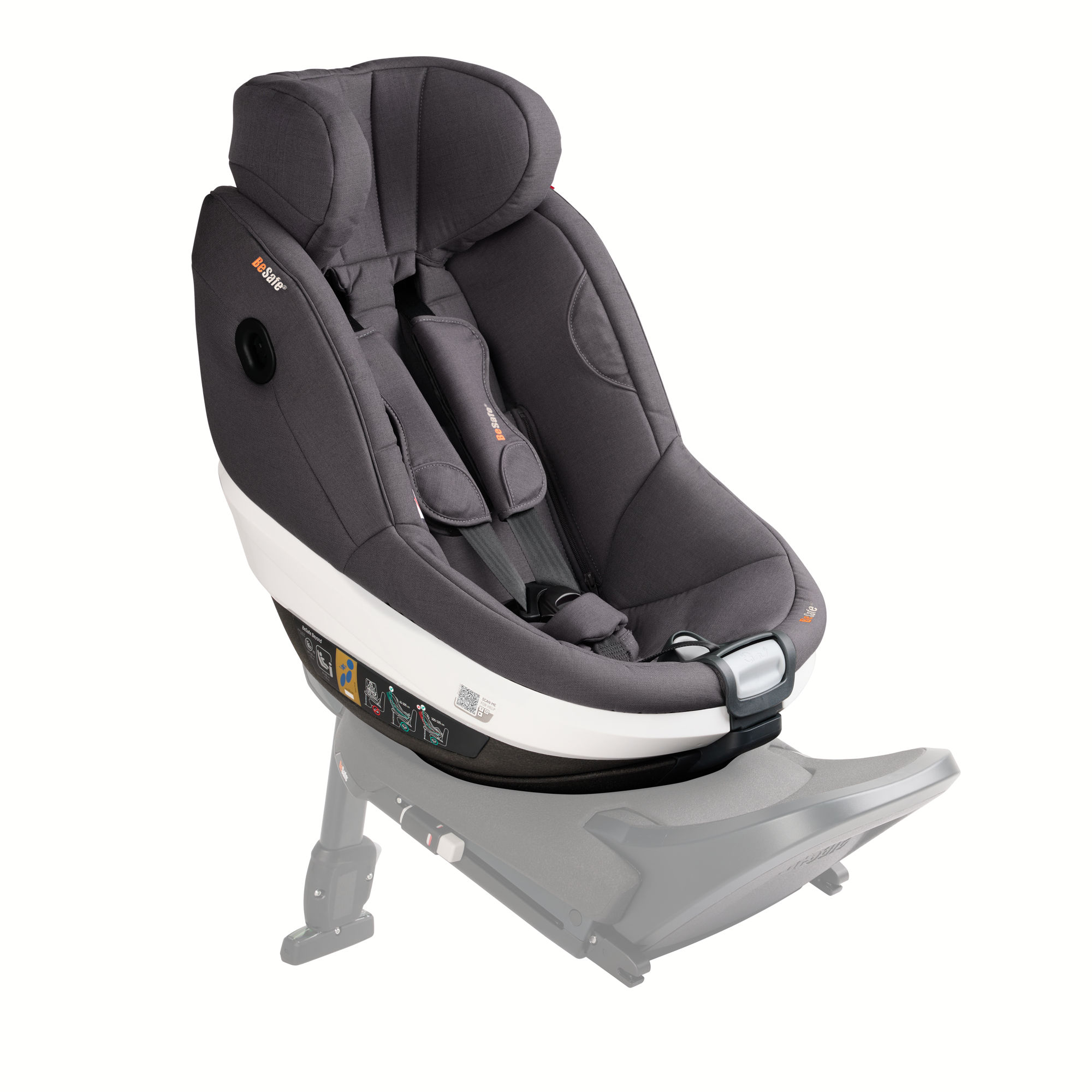 BeSafe autosjedalica Beyond, Dark Grey Mélange - Slika 4