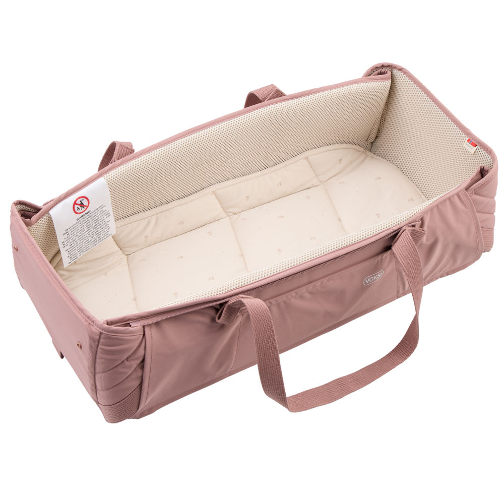 Voksi Carry me, mekana prijenosna košara Blush Pink Leaf - Slika 2