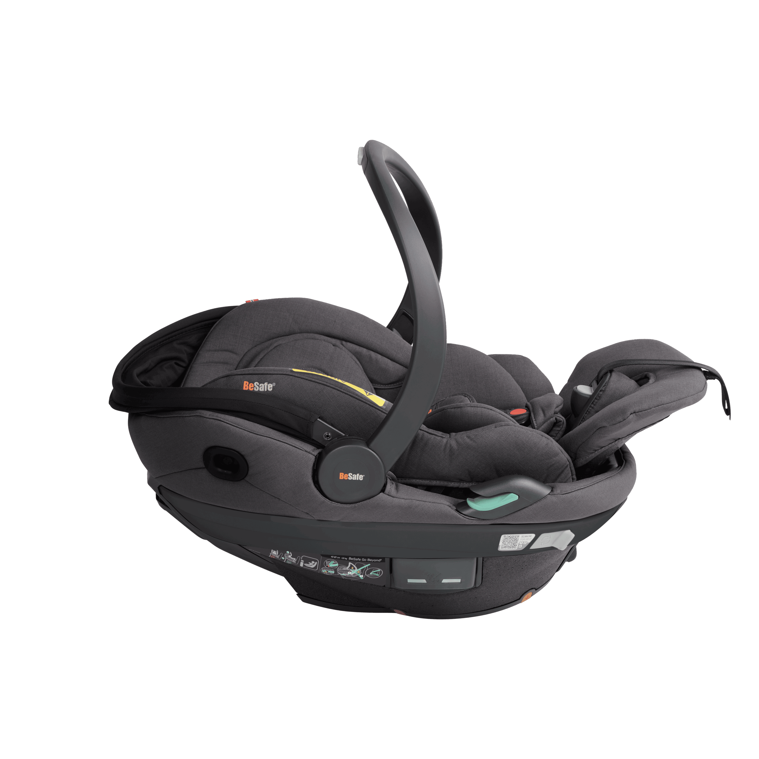 BeSafe autosjedalica Go Beyond2, Dark Grey Mélange - Slika 3