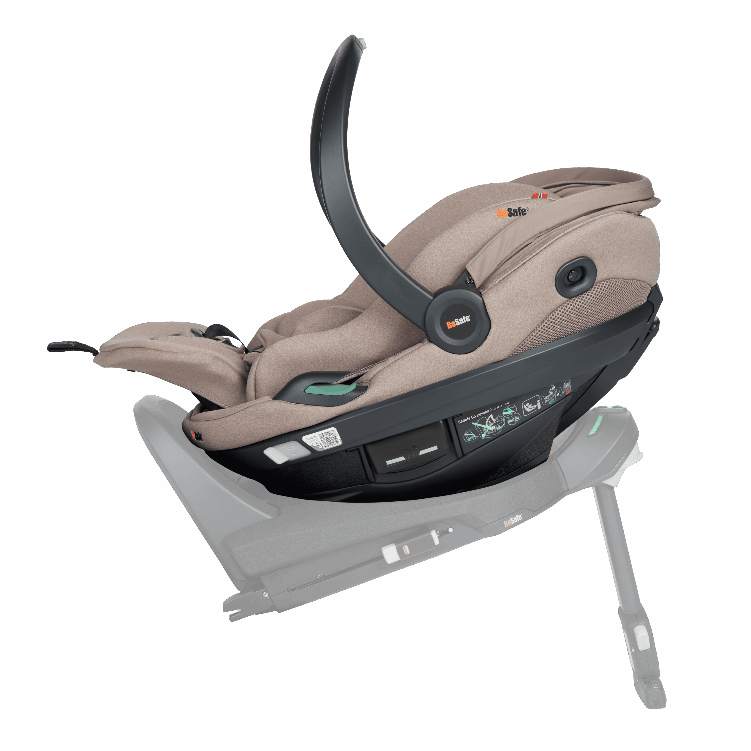BeSafe autosjedalica Go Beyond2, Dark Sand Soft Breeze - Slika 4