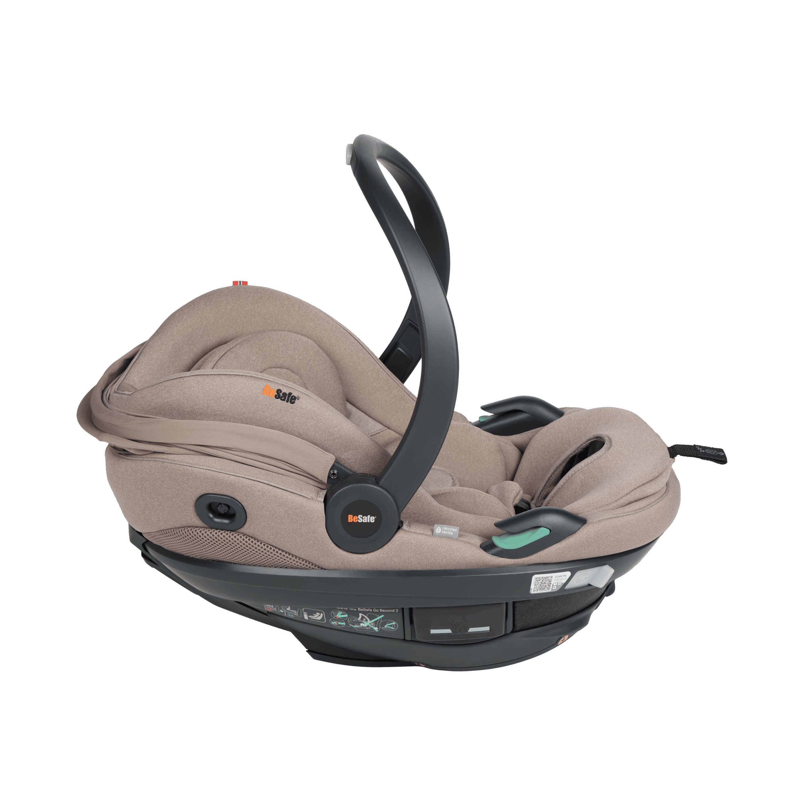 BeSafe autosjedalica Go Beyond2, Dark Sand Soft Breeze - Slika 8