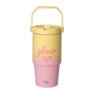 Citron 600ml Termo Boca Tumbler Glow Up Pink Yellow