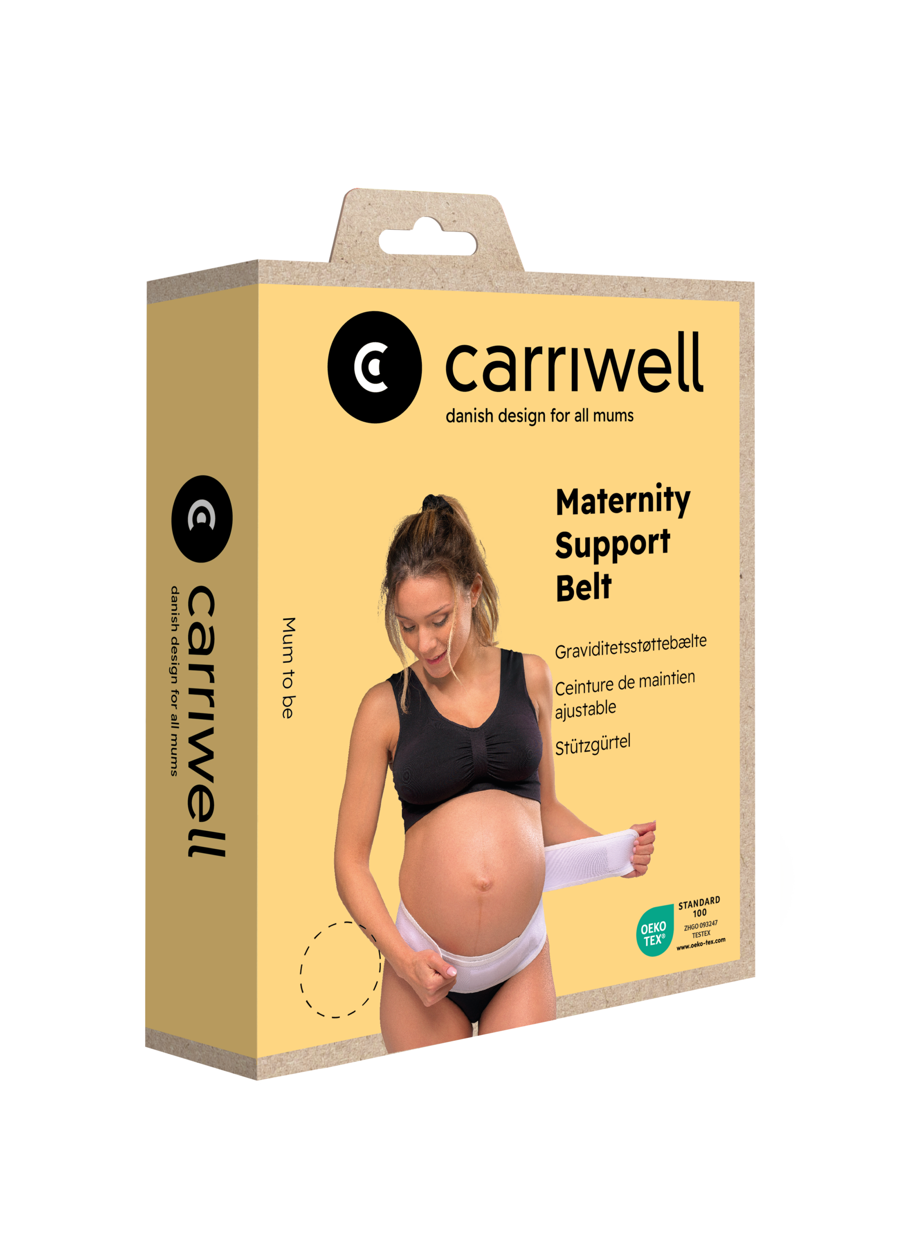 Carriwell Potporni pojas za trudnice, s čičkom, bijeli, L/XL (stari 5201) - Slika 6