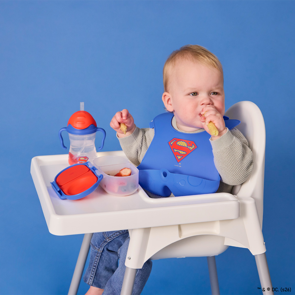 b.box Silikonski podbradnjak - Superman - Slika 5